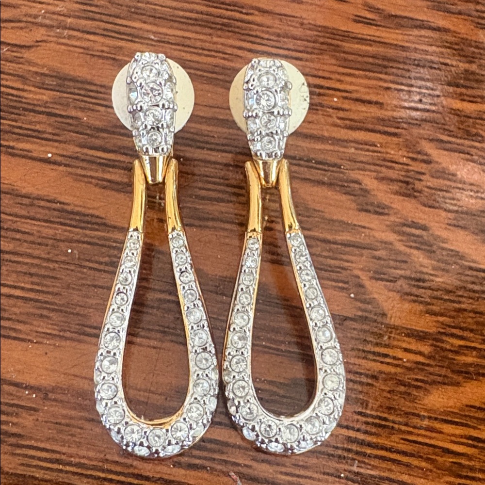 NWOT Swarovski clip earrings - Picture 5 of 5